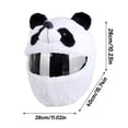 thumbnail image 3 of Helmet Protection Headgear Cover Funny Cartoon Fluffy Plush Set for Motorcycle, 3 of 8