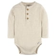 thumbnail image 2 of Gerber Baby Neutral Long Sleeve Bodysuits, 2-Pack, Sizes Newborn - 12 Months, 2 of 6