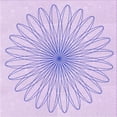 thumbnail image 1 of Ahgly Company Machine Washable Indoor Square Transitional Purple Mimosa Purple Area Rugs, 6' Square, 1 of 7