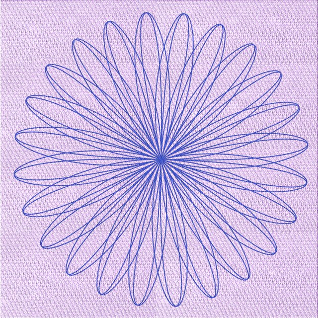Ahgly Company Machine Washable Indoor Square Transitional Purple Mimosa Purple Area Rugs, 6' Square