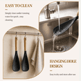 thumbnail image 5 of Astercook 2 Pack Silicone Cooking Spoons for Nonstick Cookware, Heat Resistant BPA-Free Spatula Spoon Set with Wood Handle & Built-in Spoon Rest, Kitchen Utensils for Stirring, Scooping, Serving, 5 of 9