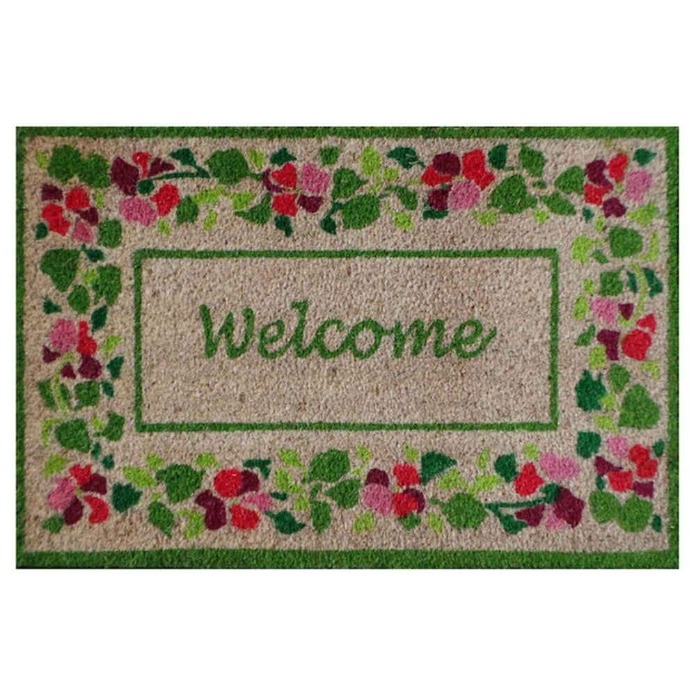 First Impression Summer Flower Tray Outdoor Door Mat Walmart