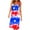 Sky Blue independence day dresses for women, variant on Wycnly Womens Dresses for Independence Day Flowy Pleated Swing High Waist 4th of July Patriotic Mini Dresses Sleeveless U-Neck Star Flag Print Short 2025 Summer Dress White l