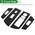 thumbnail image 5 of Unique Bargains Window Lift Switch Panel Trim Cover for Mazda CX-9 2016-2023 Front Rear Car Door Window Control Button Sticker Carbon Fiber Black, 5 of 6