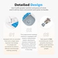 thumbnail image 6 of SOLAURA 6.6lbs Portable Washing Machine, Single Tub Small Laundry Washer with Spin Basket, Semi-automatic Washer for Home, Apartment, RV, Dorm & Outdoor (Blue White), 6 of 9
