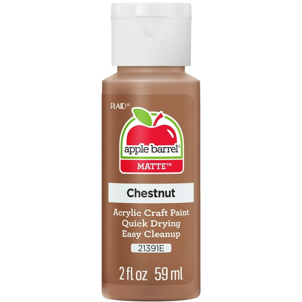Apple Barrel Acrylic Craft Paint, Matte Finish, Chestnut, 2 fl oz