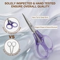 thumbnail image 6 of Small Travel Craft Scissors Set for Sewing Embroidery Paper Cutting Knitting Stainless Steel High Precision Sharp Tip Safety Cases, 6 of 7