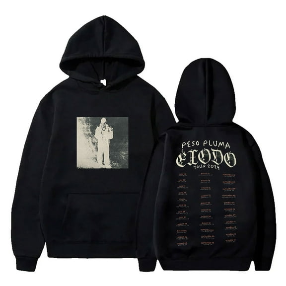 Peso Pluma Exodo Tour Dates Hoodies Winter Women Men Fashion Casual HipHop Long Sleeve Sweatshirts