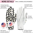 thumbnail image 2 of FINGER TEN Golf Gloves Women Right Handed Golfer Left Hand with Ball Marker USA Flag Ladies Breathable Soft All Weather Grip Printed Pattern Size XS S M L XL, 2 of 7