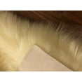thumbnail image 4 of Soho Luxurious Faux Sheepskin Round Shape Cream Shag Area Rug, 4 of 5