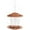 Brown, variant on Bird Feeder for Outdoor Hanging, 7.67'' Tall Latch Feature, Heavy Duty Bird Feeders for Outside Garden Yard Decoration, Round Roof Design, Sun-Proof and Rainproof, Brown