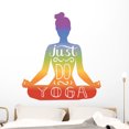 thumbnail image 1 of Lotus Just Do Yoga Wall Decal Wallmonkeys Peel and Stick Graphics (48 in H x 48 in W) WM502867, 1 of 4