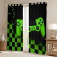thumbnail image 2 of Castle Fairy Video Game Curtains Pack of 2 (42x84 Each) for Kids Teens Adults,Game Controller Teens Game Curtains Blackout,Geometric Checkered Plaid Bedroom Curtains,Super Cozy Room Decor, 2 of 6