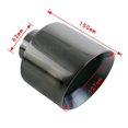 thumbnail image 1 of Universal Car Stainless Steel Exhaust Tip 63mm 76mm Inlet 114mm 127mm Outlet Slanted Muffler Exhaust Pipe~12843, 1 of 1