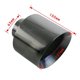 thumbnail image 1 of Universal Car Stainless Steel Exhaust Tip 63mm 76mm Inlet 114mm 127mm Outlet Slanted Muffler Exhaust Pipe~12843, 1 of 1