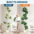 thumbnail image 6 of Garderth Artificial Fiddle Leaf Fig Tree,Faux Plant Fake Ficus Lyrata Tree With White Planter,Tall Fake Floor Plant In Pot With Moss For Home Office Living Room Decor, 6 of 8