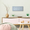 thumbnail image 2 of Stupell Industries Cozy Text Charming Distressed Blue Paint Canvas Wall Art by Daphne Polselli, 2 of 6