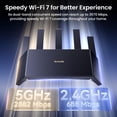 thumbnail image 3 of Router Wi-Fi 7 Tenda BE3600 de doble banda 7 3570 Mbps con puertos 3x1G, 3 of 7