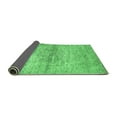 thumbnail image 2 of Ahgly Company Indoor Square Abstract Emerald Green Modern Area Rugs, 4' Square, 2 of 4