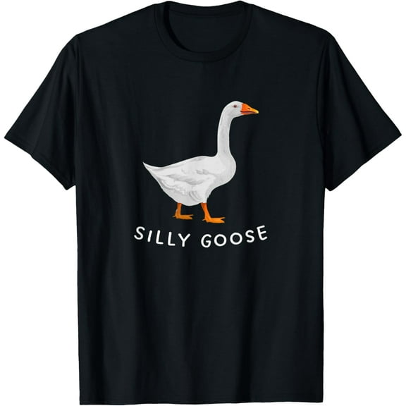 Premium model-Unisex-100% cotton-Playful 'Silly Goose' Design - Quirky and Fun T-Shirt