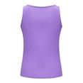 thumbnail image 5 of Pntutb Clothes,Summer Sports Tops Womens V-Neck Button Sleeveless Solid Color Tank Top, 5 of 6