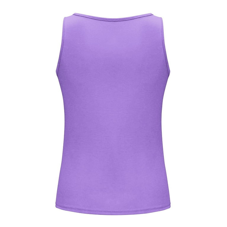 トップス Haig'doneDAMAGE TANK TOP / PURPLE Kagetolytai Tank Top for Women Women's Casual Slim Zipper
