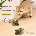 thumbnail image 2 of Interactive Cat Toy Mouse, Automatic Squeaky Moving Cat Toys Mice Electronic with Furry Tail, Interactive Cats Toys for Kitten Indoor/Outdoor Exercise, 2 of 10