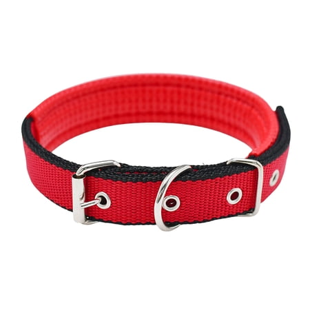 YIFAEUX Pet Collar Adjustable Nylon Dog Neck Circle Long-lasting Pet Neck Strap with Traction Ring Pet Supplies