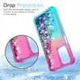 thumbnail image 6 of for Samsung Galaxy A15 5G Case,Samsung A15 5G Case,with HD Screen Protector,Gradient Quicksand Glitter Liquid Floating Cute Phone Case for Galaxy A15 5G (Pink/Teal), 6 of 14