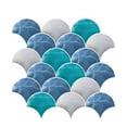 thumbnail image 3 of Vacemry 4Pcs Fish Scale Wall Decal Sticker, Self-Adhesive Peel and Stick Tile Art, Realistic 3D Metope Mural for Kitchen Backsplash Bathroom Shower Living Room Nursery Wall Decor, 3 of 7