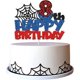 thumbnail image 1 of Pastel de cumpleaños de SpiderMan de Disney para niños, decoración con bandera de pastel de 1-9 años, regalo de fiesta de superhéroes, 1 of 4
