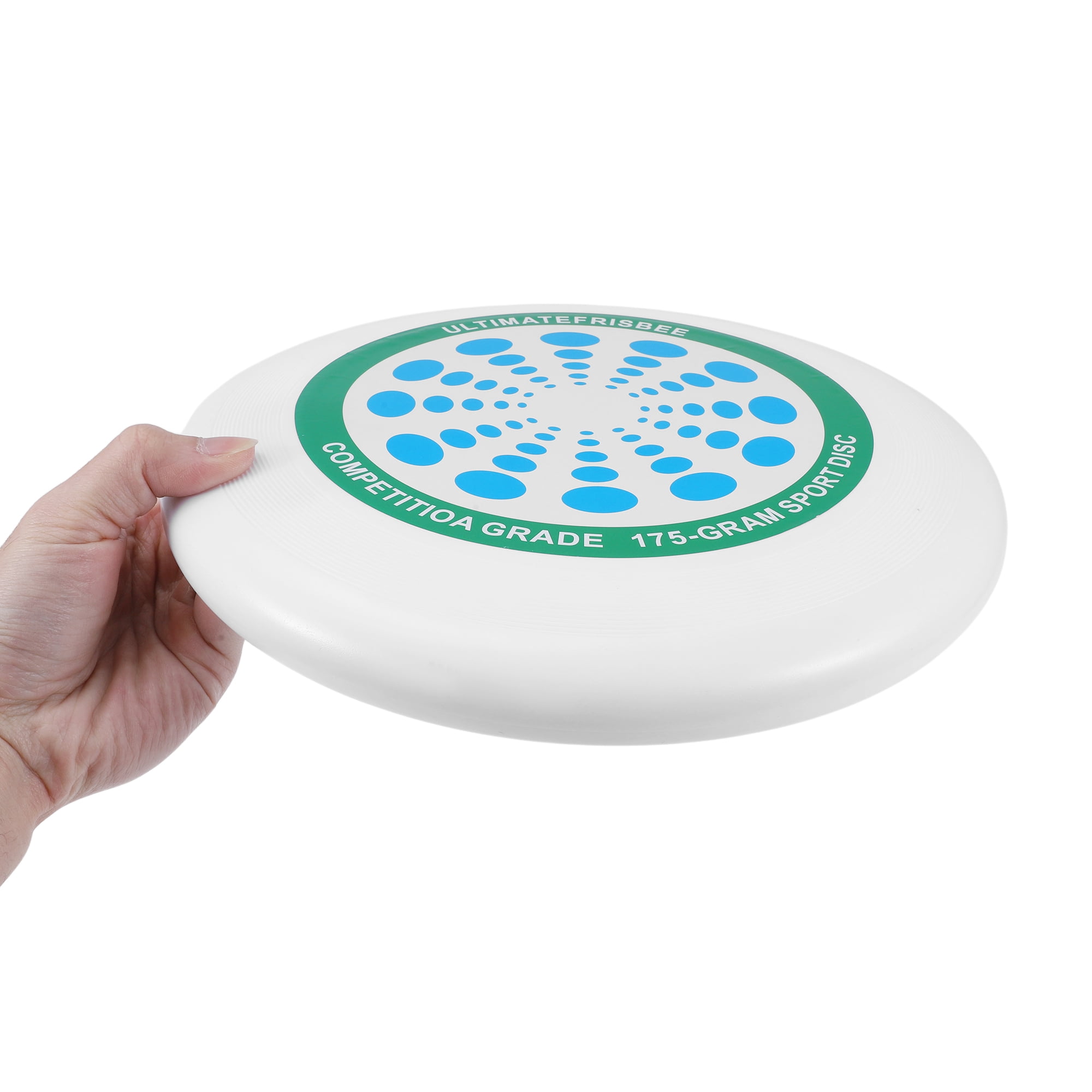 Unique Bargains Durable Round Flying Disc 10.63 Inch Diameter ["White, Blue, Green"]