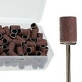 thumbnail image 6 of Unique Bargains 100 Pcs 150 Grit Nail Drill Bits Sanding Bands Gel File Polish Remover For Electric Nail Tools Brown, 6 of 6