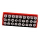 thumbnail image 5 of Herramienta de estampado de metal con estuche, herramienta perforadora, juego de punzones para números y letras para joyería DIY Letras mayúsculas, 5 of 9