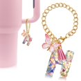 thumbnail image 2 of Amor Colgante Brillo Borla Resina Decorativa Mariposa Color Letra Clave, 2 of 3