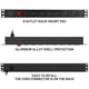 thumbnail image 2 of BTU Power Strip Protector contra sobretensiones PDU para montaje en rack, 8 salidas en ángulo recto, tira de alimentación montable de amplio espacio, resistente para racks de servidores, comercial, 30, 2 of 5