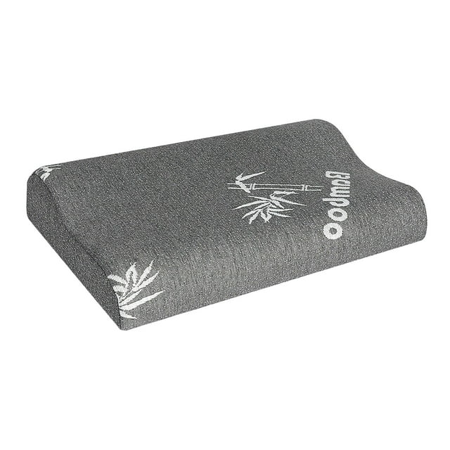 Abbracc Oreiller Cervical en Bambou Housse en Mousse à Mémoire de Forme Lavable 4