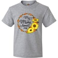 thumbnail image 3 of Inktastic My Mimi Loves Me with Sunflower Wreath Youth T-Shirt, 3 of 5