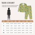 thumbnail image 4 of Haiem Lemon1 Pattern Women’s Long-sleeve Sleepwear,Sleepwear Set,2-piece Loungewear Set,Soft PJs Comfy Nightwear with Pockets-Small, 4 of 7