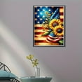 thumbnail image 4 of Diamond Painting Kits for Adult Beginners,Patriotic Independence Day Diamond Art for Sunflower America Flag,Full Drill Paint with Diamond Dot Gem Art Painting for Home Decor 12x16 inch, 4 of 5