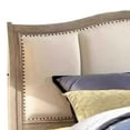 thumbnail image 4 of Benzara 2 Drawer Platform Style Queen Bed with Camelback Padded Headboard, Brown, 4 of 5