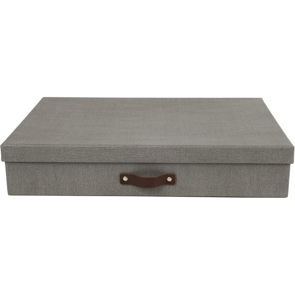 Bigso Document Box - Gray Canvas