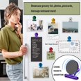 thumbnail image 4 of 12 Pack Magnet Clips Fridge Magnets Strong Magnetic Clips Heavy Duty, Scratch Free Refrigerator Magnets Clips for Whiteboard, Kitchen, Office, School, Classroom (30mm Wide), 4 of 5