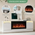 thumbnail image 6 of Acekid TV Stand for Fireplace, Modern Entertainment Center with Storage Cabinet, Fits into 36'' Electric Fireplace, 6 of 6