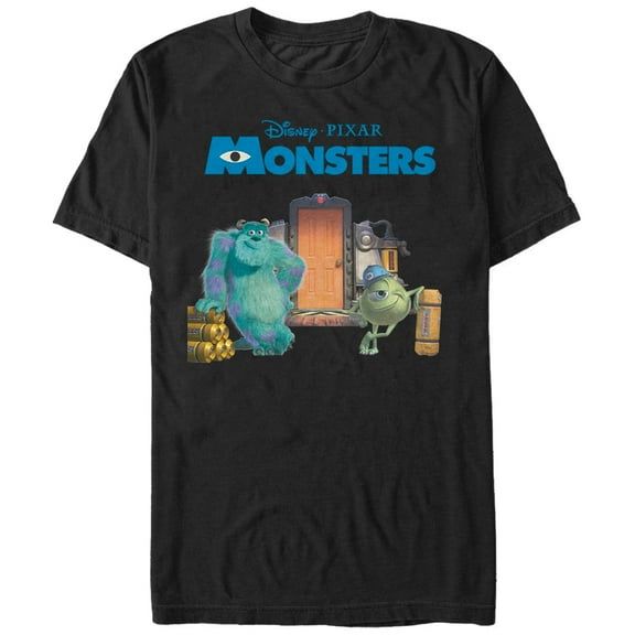 Men's Monsters Inc Mike and Sulley Scream Factory  Graphic Tee Black Small