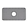 thumbnail image 1 of Luzkey Kitchen Sink Mat Silicone for Bottom of Kitchen Sink Reusable with Center Drain Anti Scratch Non Slip Sink Grid Sink Mat Grid Black, 1 of 8