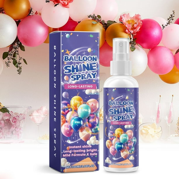 Balloon Gloss Spray | Antioxidant Brightening - Long-Lasting Shine | Fast Drying | Odorless | Protects & Maintains Durability | For All Occasions | 100ml Convenient Bottle