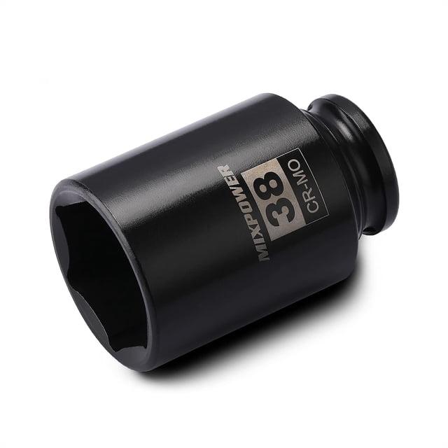 Dado de impacto MIXPOWER de 1/2" x 38 mm, CR-MO, 6 puntas
