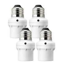 DEWENWILS 4 Pack Light Sensor Socket, Dusk to Dawn Sensor Socket, Light Bulb Socket