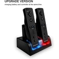 thumbnail image 4 of Techken Wii U Charging Docking Station w/ Four 2800mAh Rechargeable Batteries, Compatible with Wii Remote, 4 of 6